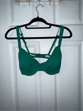 Shade & Shore Emerald Green Underwire Bikini Top